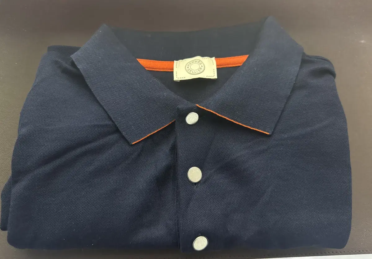 Hermès Technical Polo Shirt in Navy-XL