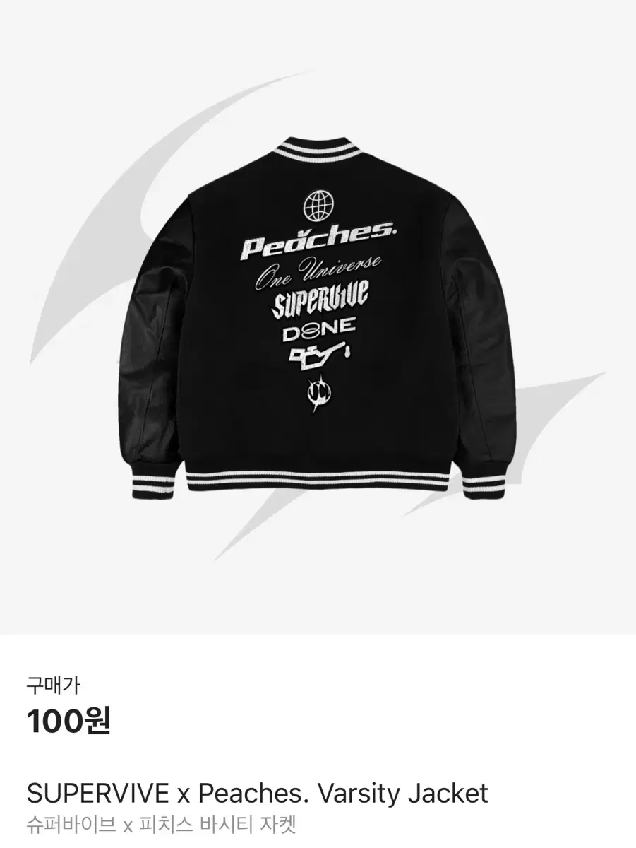 Supervive x Peaches Varsity Jacket