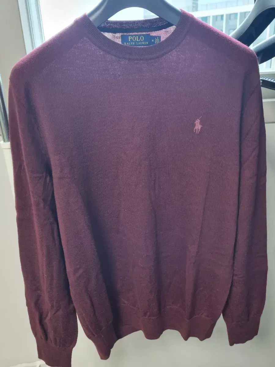 Polo Ralph Lauren Washable merino wool wine-colored knit size M slim fit sells