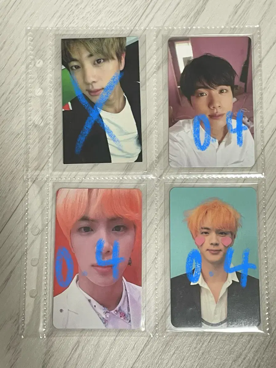 bangtan jin seokjin photocard