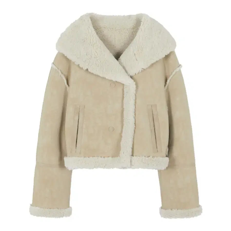 레이브 Reversible Shearling Mustang in Beig