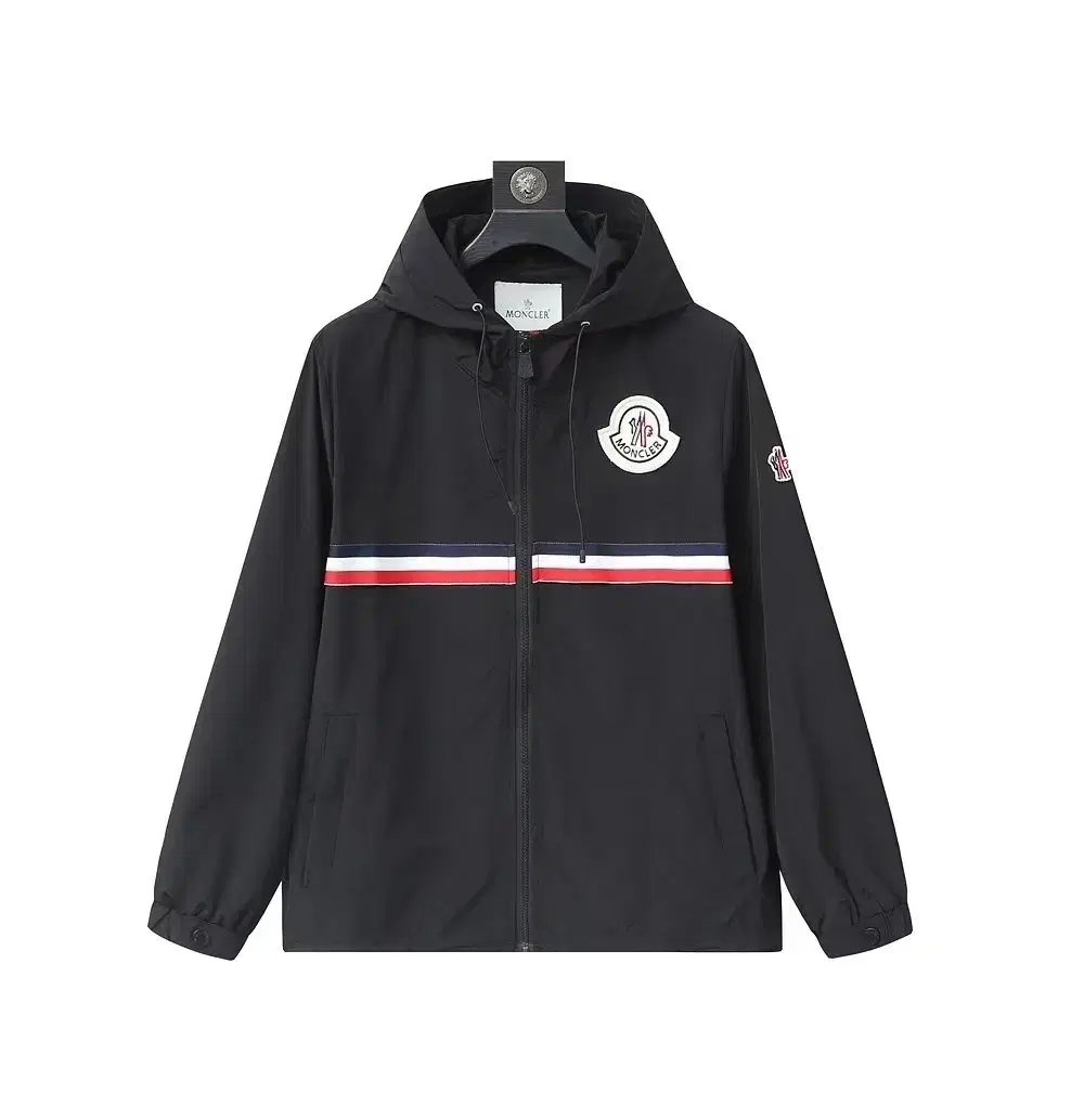 Moncler Hooded Zip-Up Top