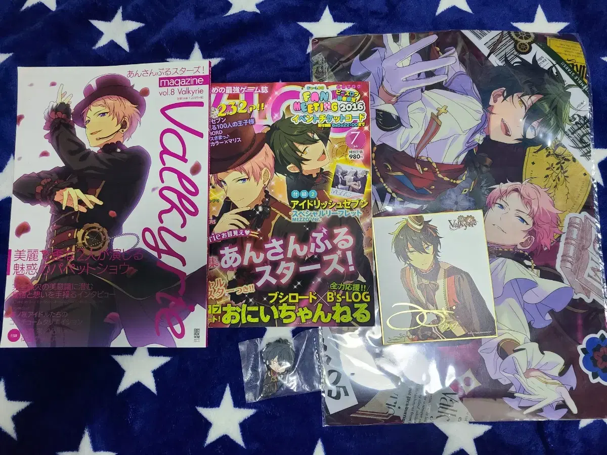 Anstar Valkyrie Kagehira Mika Itsuki Shoe Goods Set Magazine Color Paper Poster