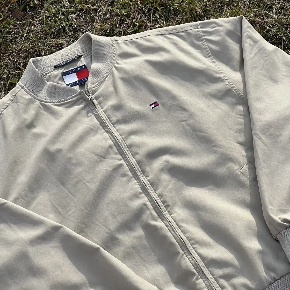 Tommy Hilfiger Beige Windbreaker Jumper