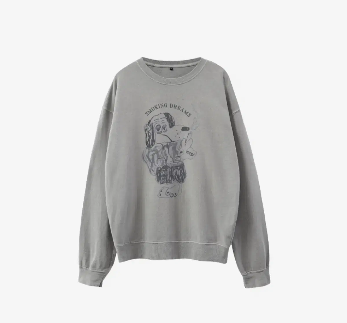 [2] Polythene Hank Sweatshirt Bloody Dog Vintage Gray 24SS