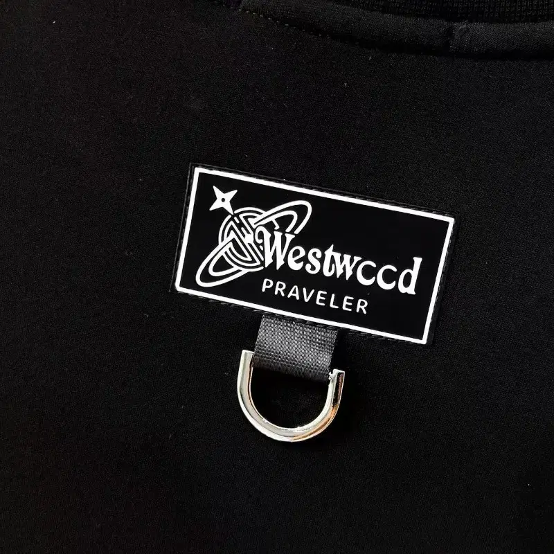 vivienne Westwood 블랙 가슴 포켓 맨투맨