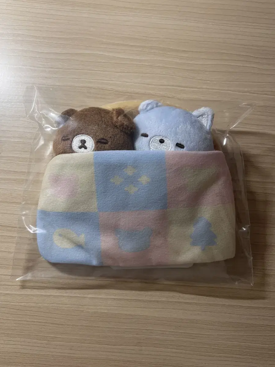 Rilakkuma Limited Aokogu Tenori Plush Bed Set (Chairoi Koguma & Aoi)