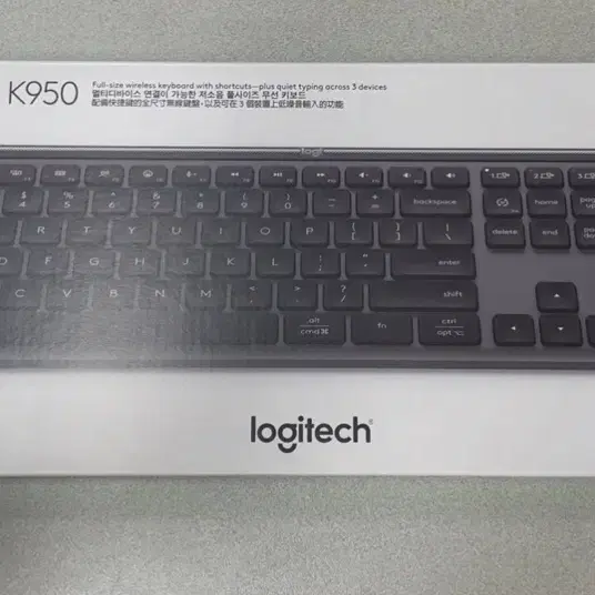 새상품 로지텍 SIGNATURE SLIM K950 저소음 무선키보드