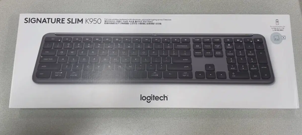 *새상품* 로지텍 SIGNATURE SLIM K950 저소음 무선키보드