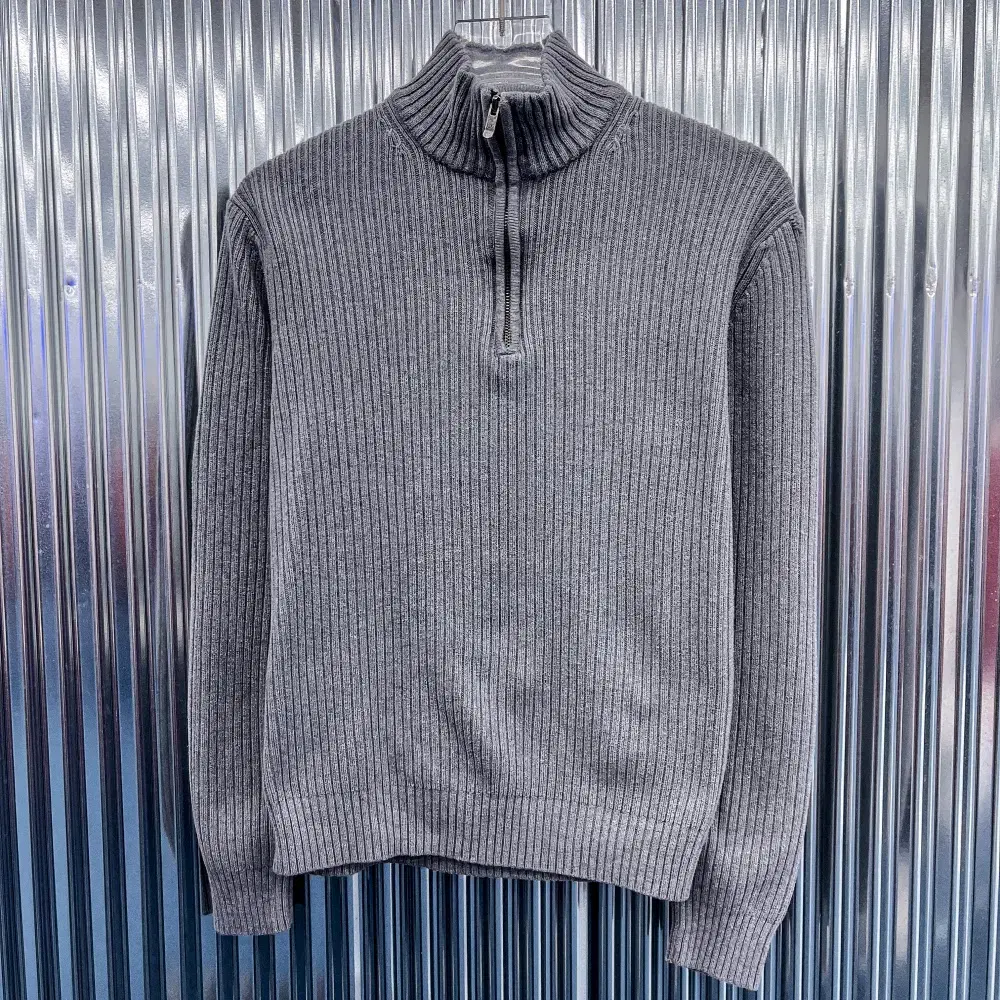 Calvin Klein Cotton Vahn Zip-Up Knit (Domestic M) P369