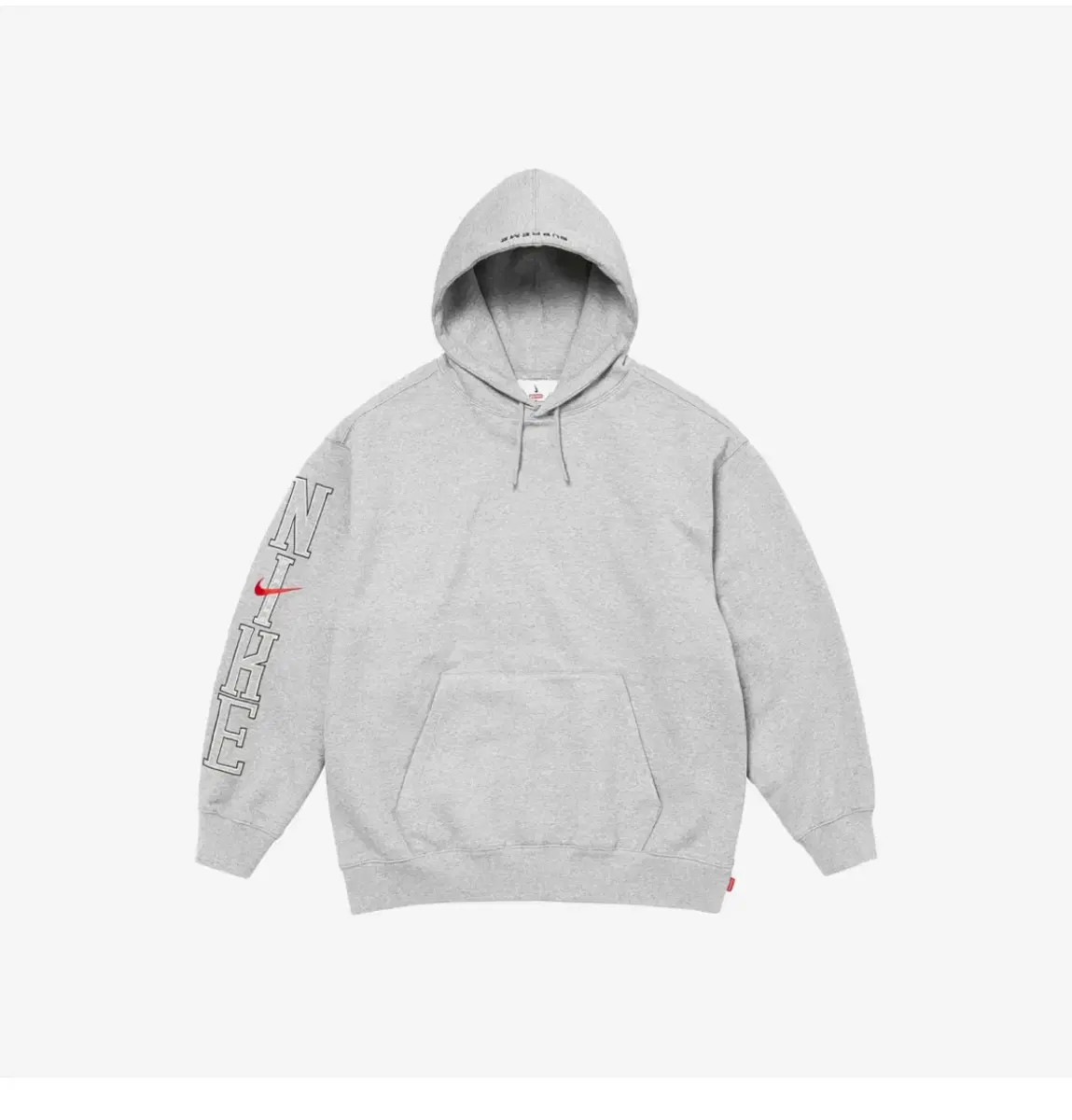 Nike X Supreme Sweatshirt Hooded Gray