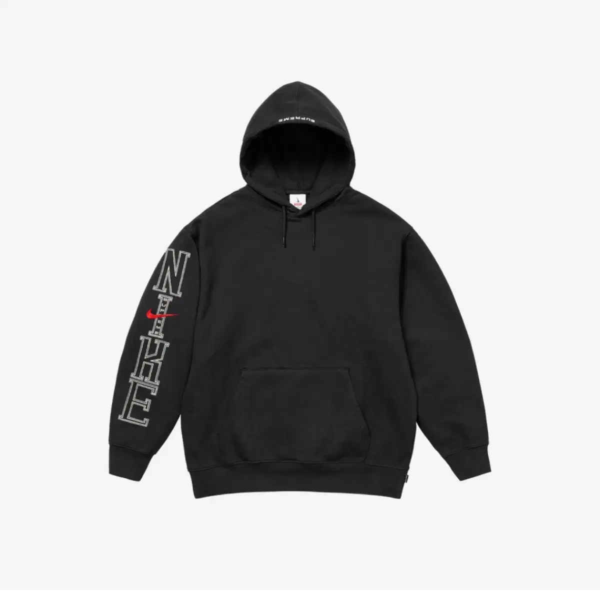 Nike X Supreme Sweatshirt Hoodie Black