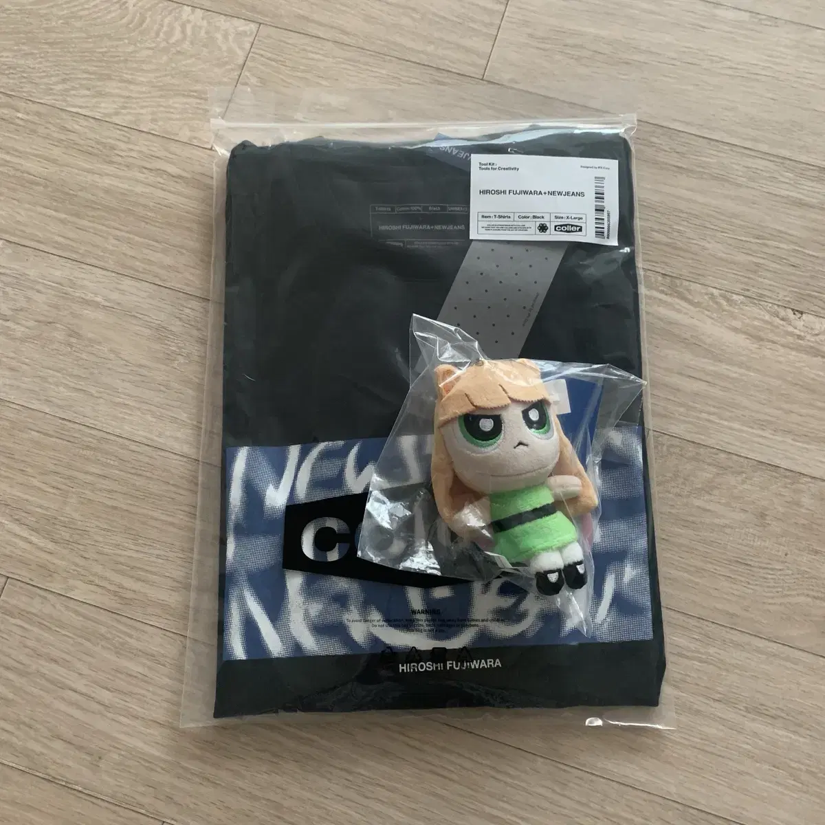 New Jeans Goods Full PriceBulk Powerpuff Girls Doll Keyring Haerin/Hero City Shirt