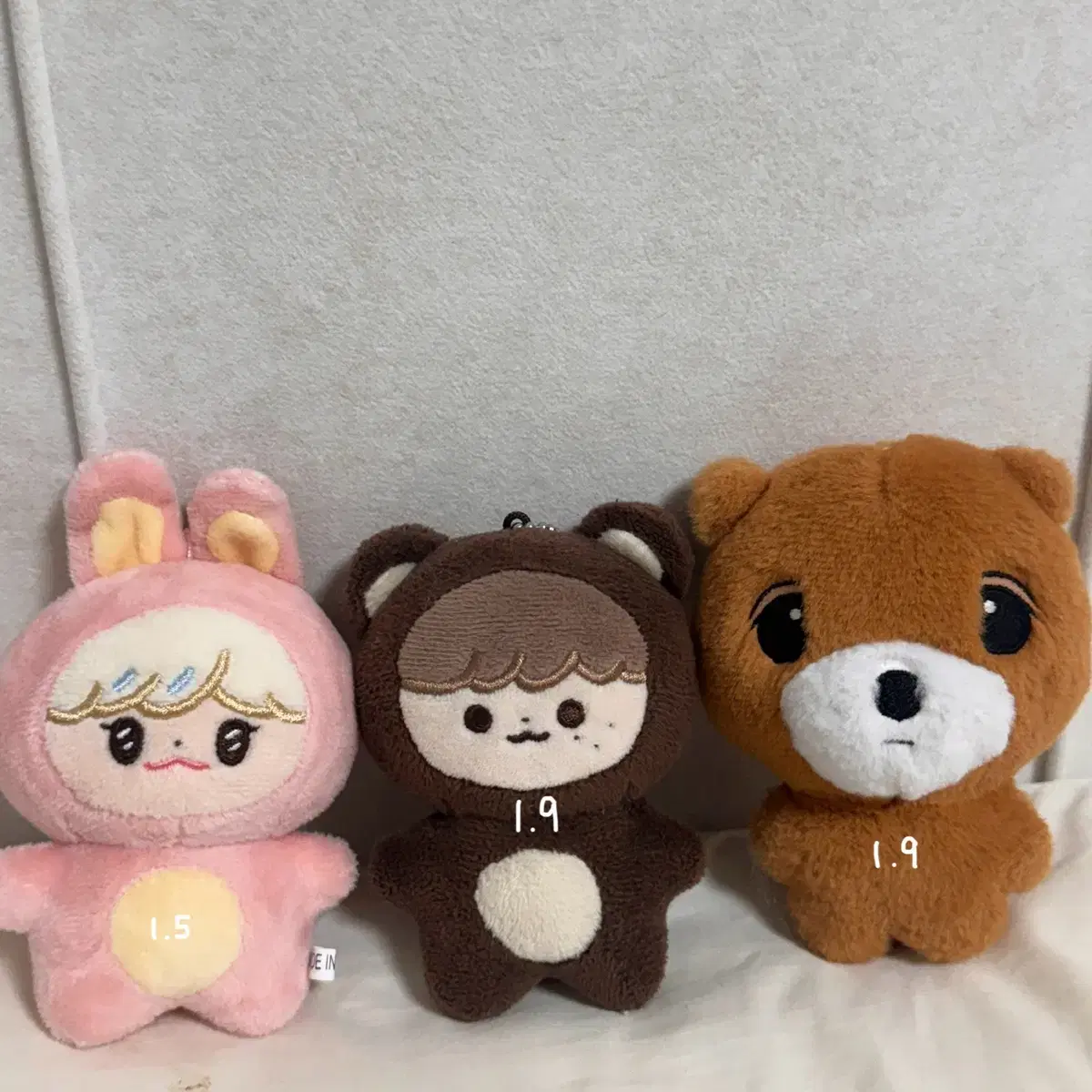 nct haechan jaemin doll wts 버니잼 곰효기 이동배 동배 깜효기 라떼효기