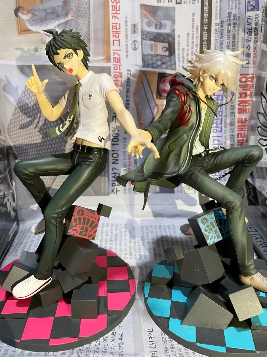 Danganronpa Komaeda & Hinata Kotobukiya Figures with Pre-Order Benefit Face Parts