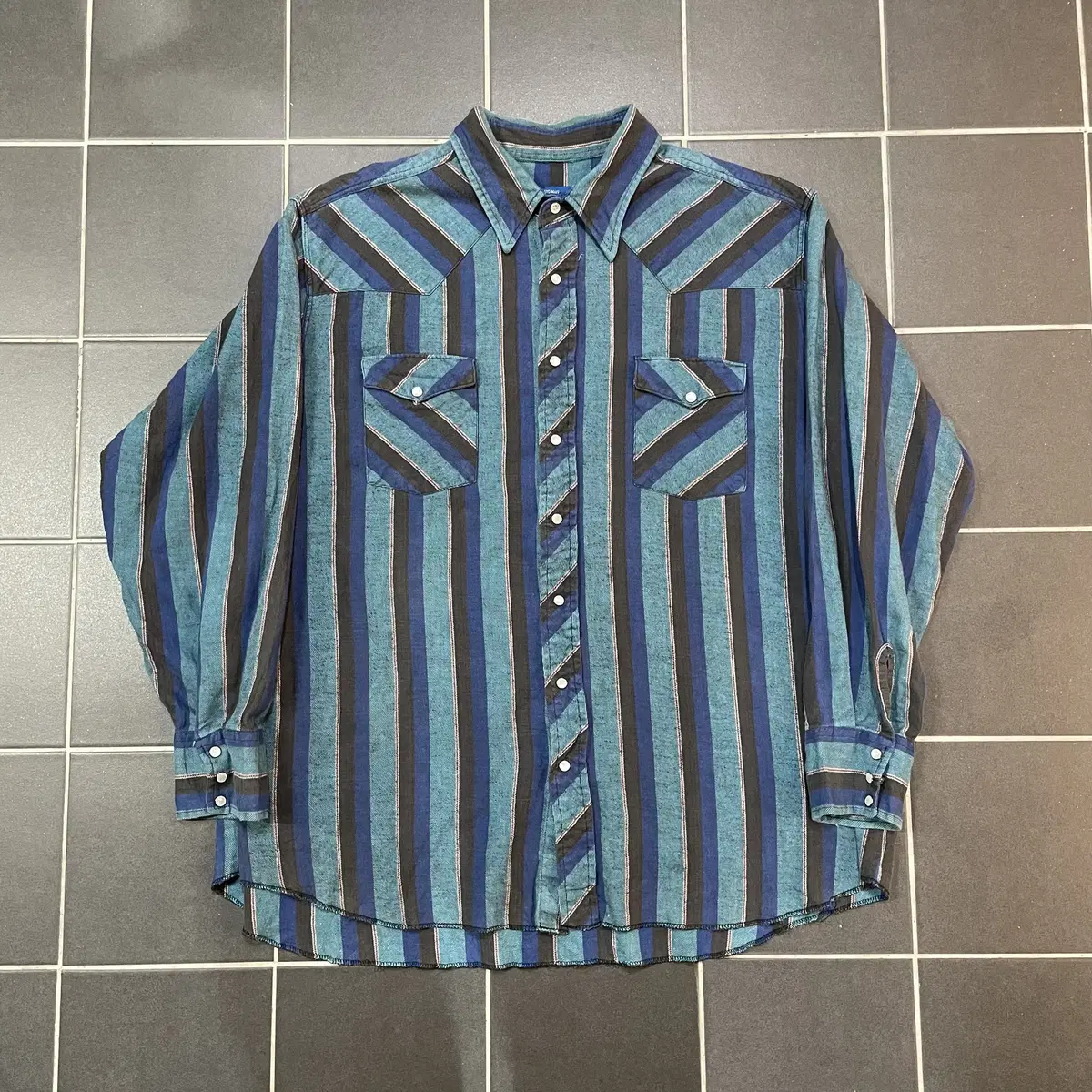 Wrangler Wrangler Flannel Western Stripe Shirt