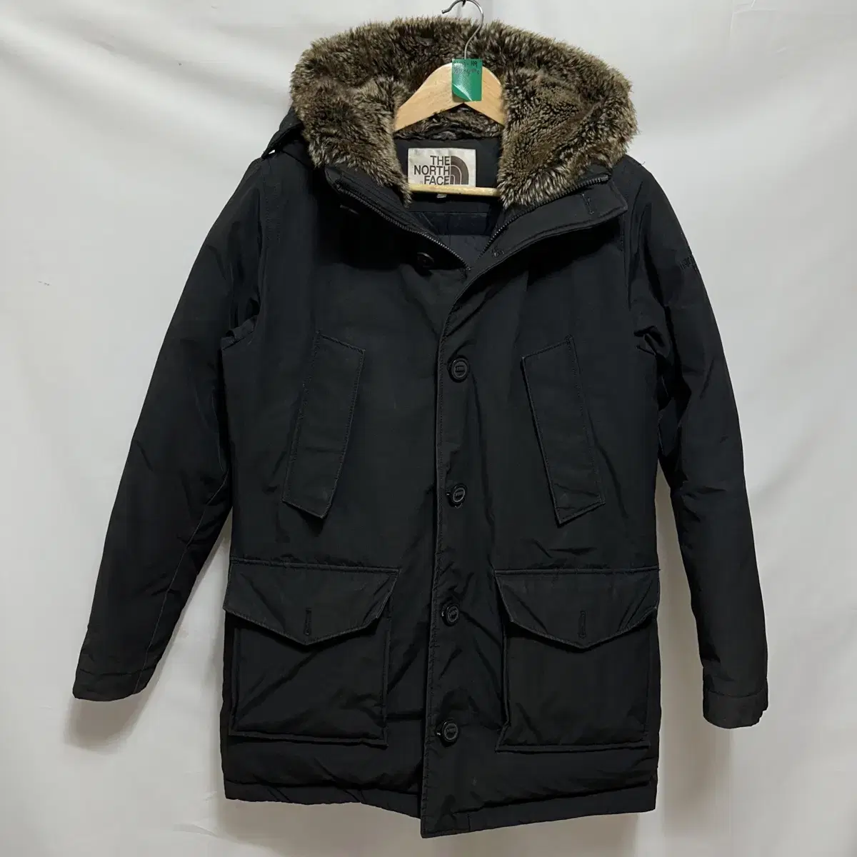 [Genuine/S] The North Face Edgewood Duck Down Side Logo Black Field Padding