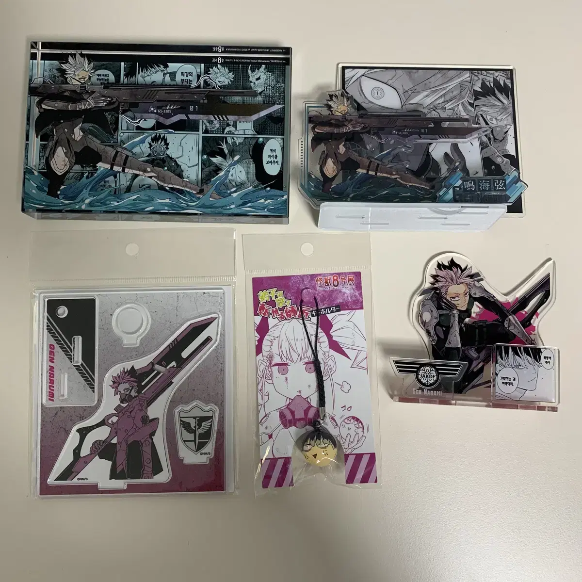 Kaiju No. 8 Narumi Gen Goods wts sell acrylic Diorama Acrylic Block Taiwan Edition