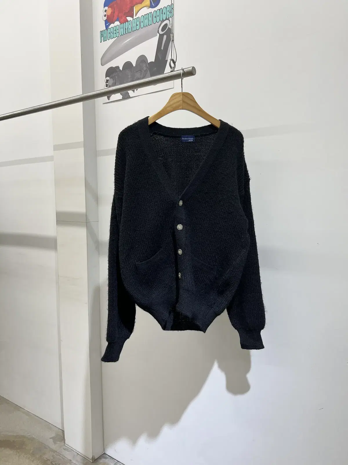 PRESTON WOOD Wool Cardigan (Made in Japan)