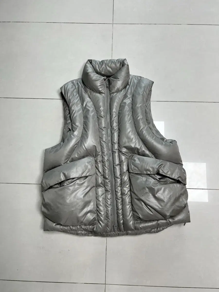 Oam factory x ILCORSO Flow Goose Down Vest Gray