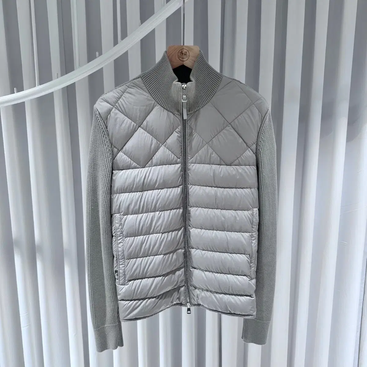 Moncler Waffen Knit Padded Ivory / L