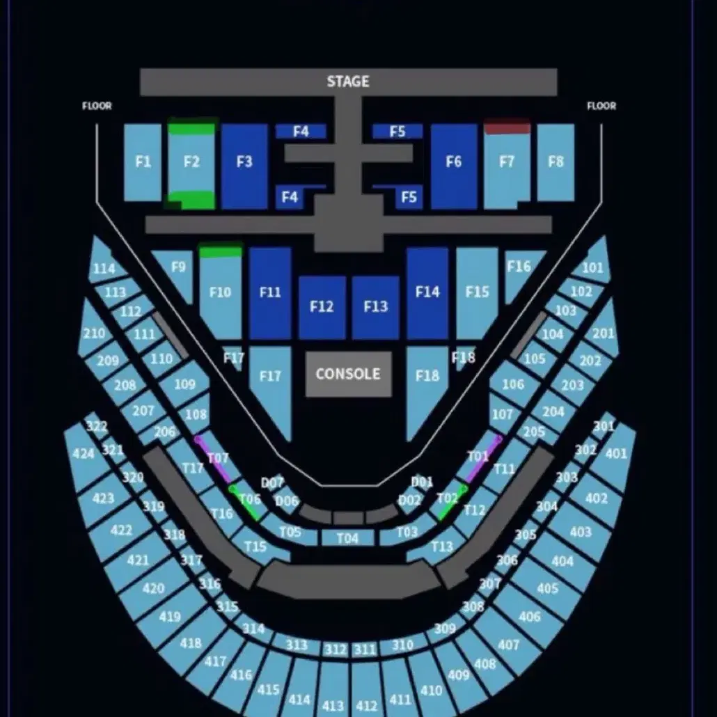 nct127 엔시티일리칠 콘서트 자리교환 플로어