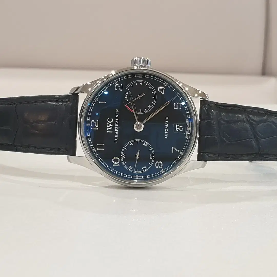 IWC 포르투기저 세븐데이즈 IW500109 부엉이 검판 포르투기즈