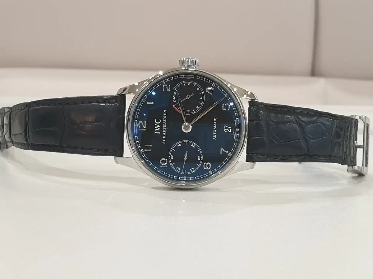 IWC 포르투기저 세븐데이즈 IW500109 부엉이 검판 포르투기즈