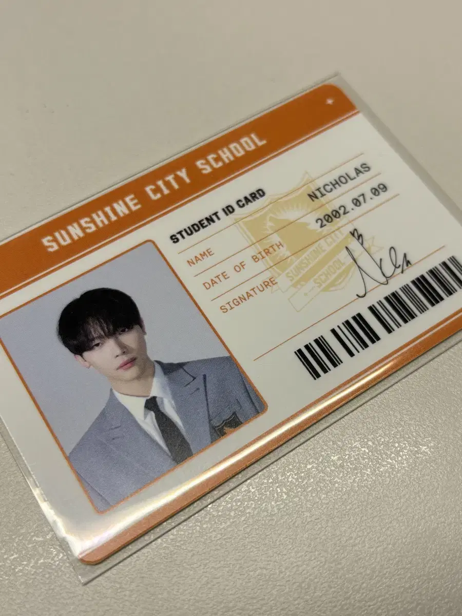 &team nicholas student ID photocard firewalk photocard