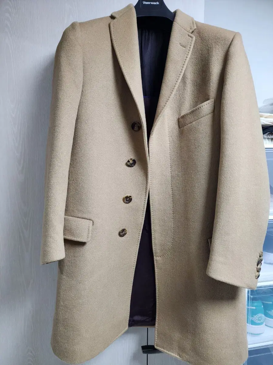 Poulsmith Cashmere Camel Coat for Sale