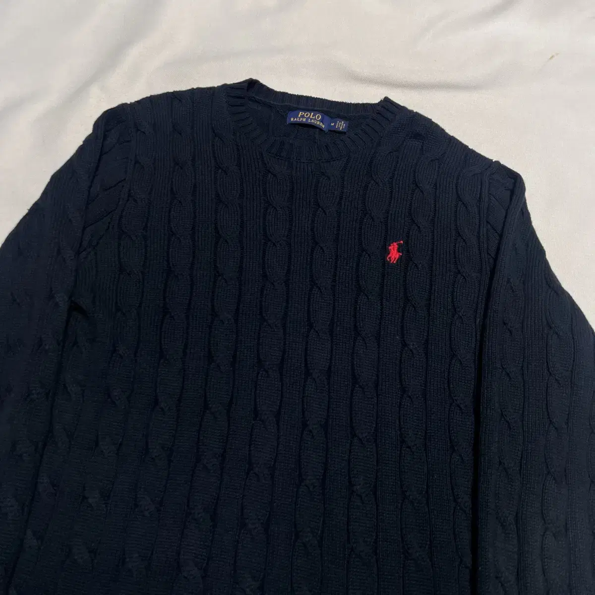 M Polo Ralph Lauren Cotton Cable Knit