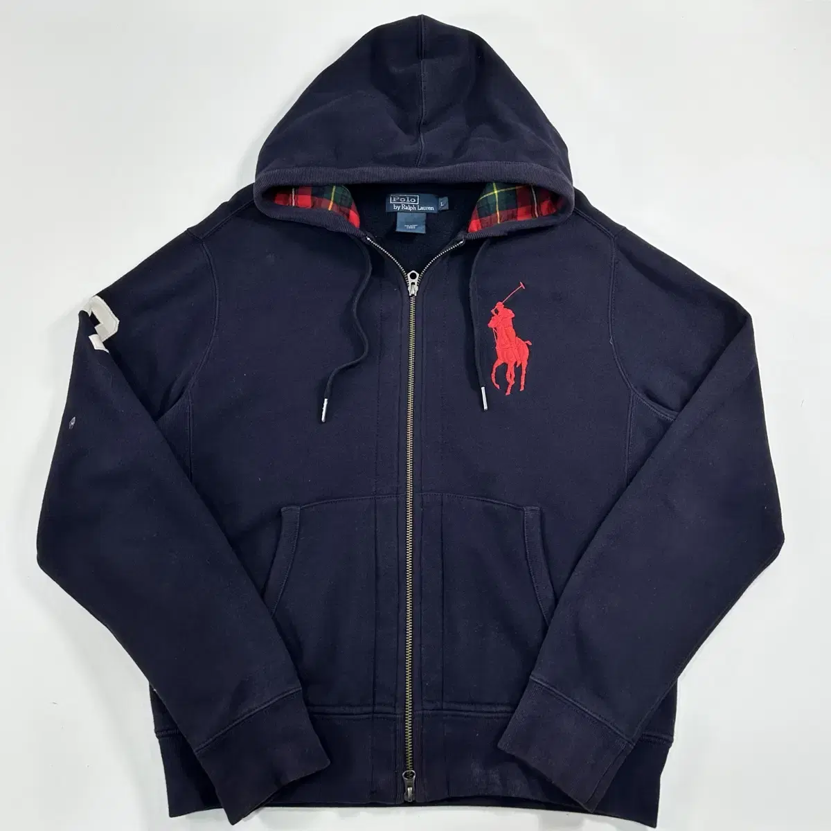 Polo Ralph Lauren Navy Big Pony Hoodie Zip-up