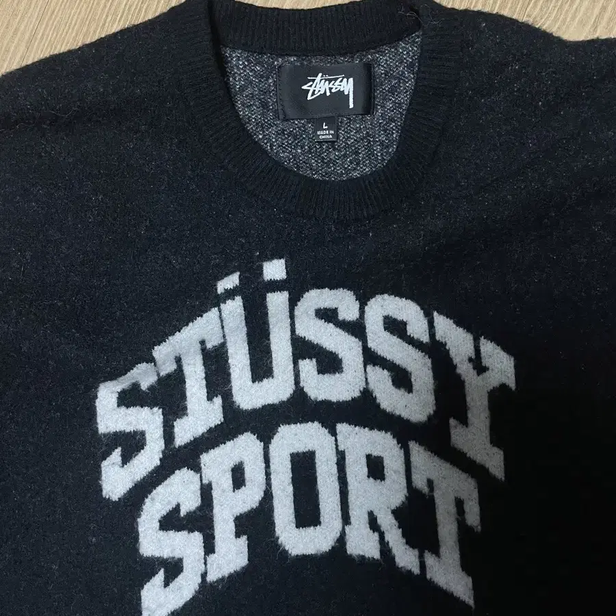 스투시 Stussy Sport Sweater Black (L size)