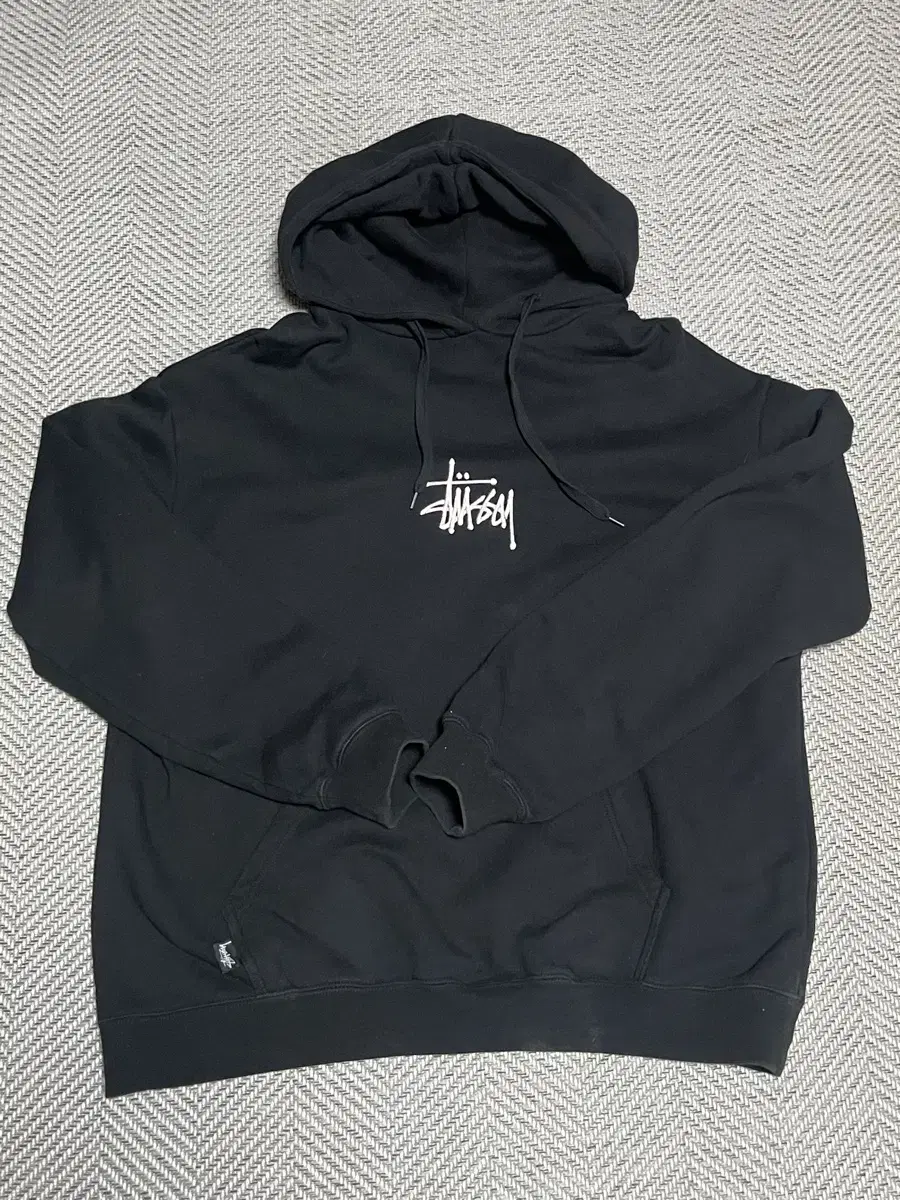 Stussy Logo Embroidered Hoodie L