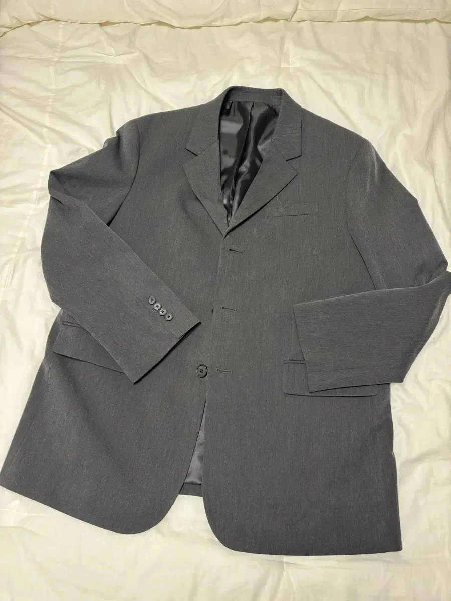 Gentleman's Standard Oversized 3-Button Blazer 2XL Charcoal Gray