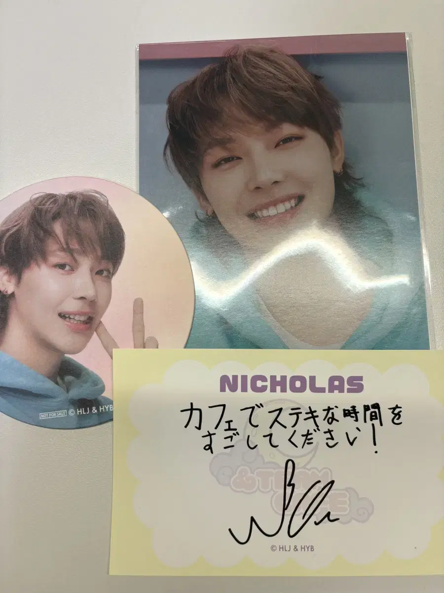 bulk) &teamcafe nicholas postcard coaster