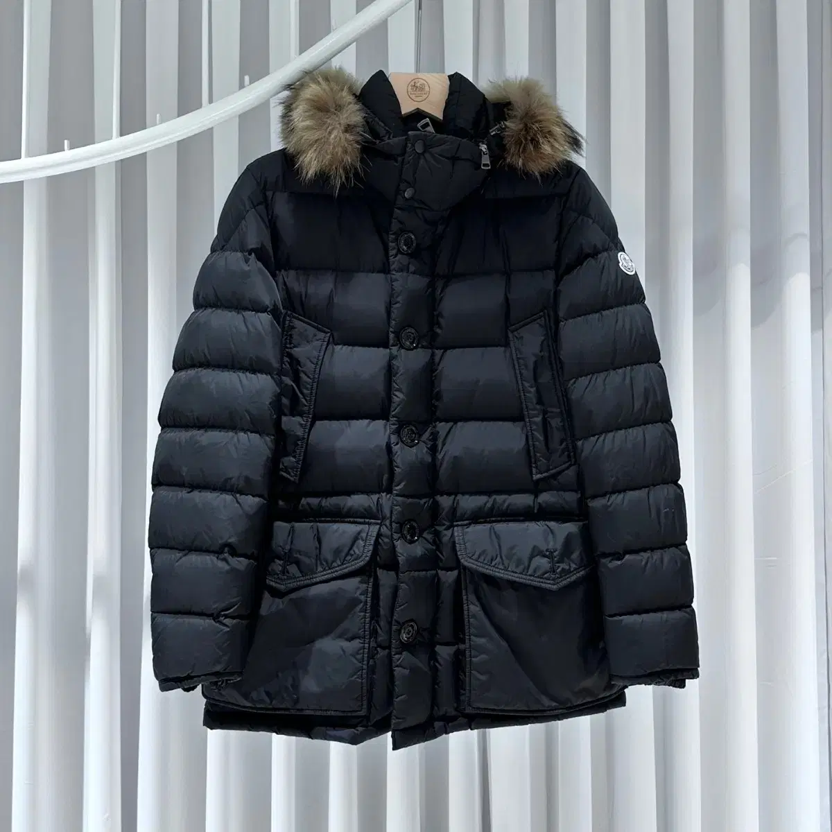 Moncler Cluny Fur Padded Black / 2