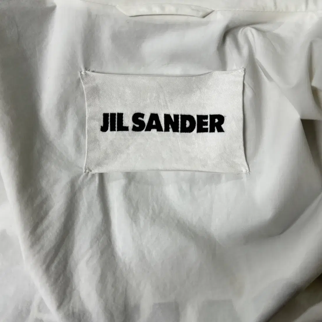 JIL SANDER 질샌더 백로고 오프화이트 코치 자켓