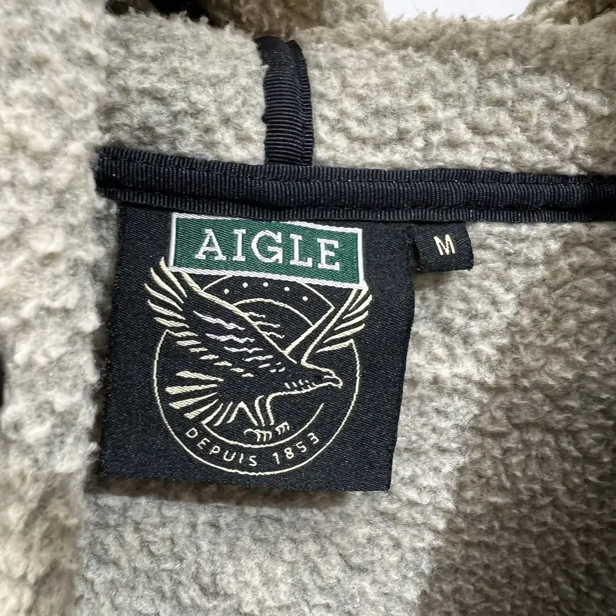 AIGLE 플리스 후드 집업 (Made in Japan)