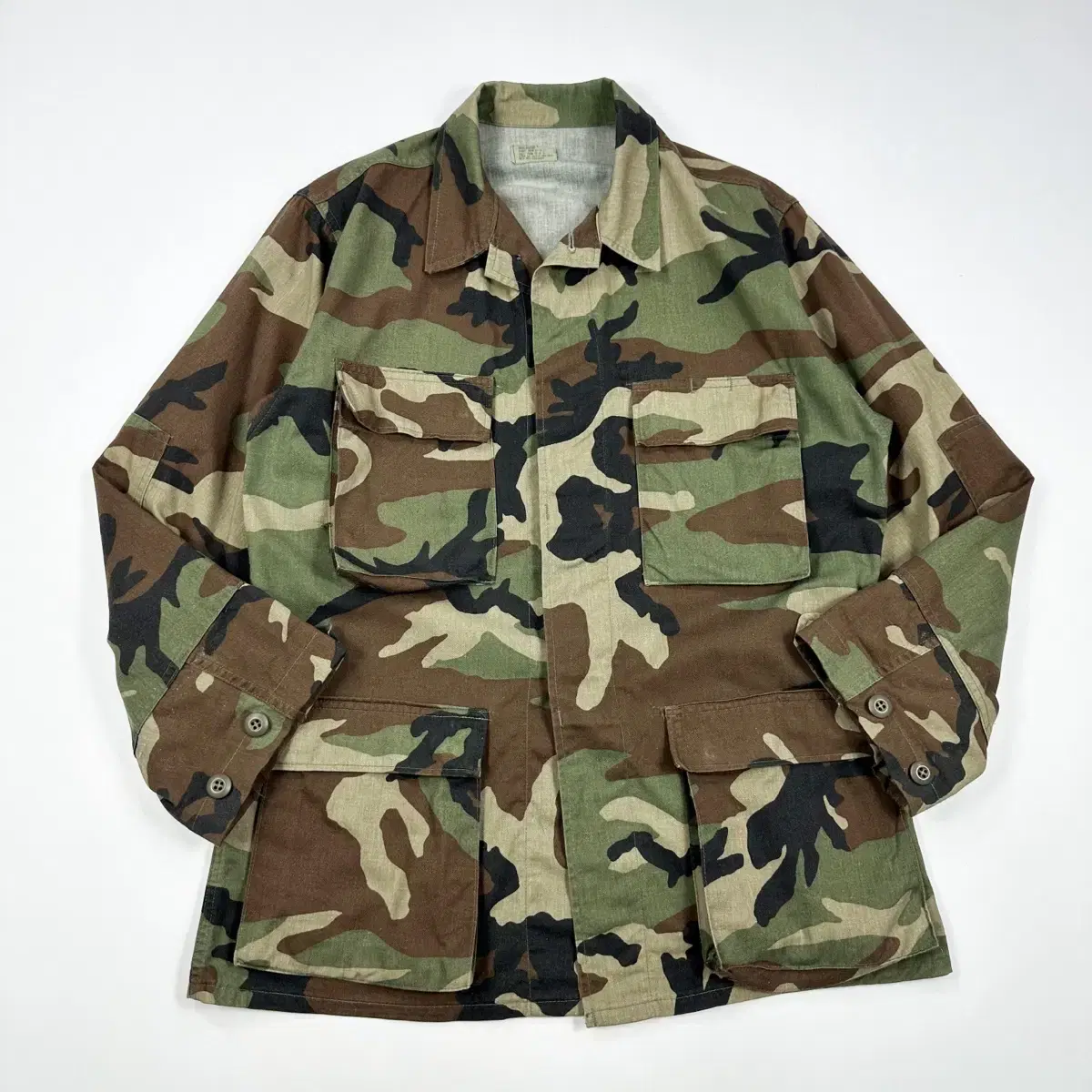 (S/R) Original US Army Woodland Military Shirt Jacket