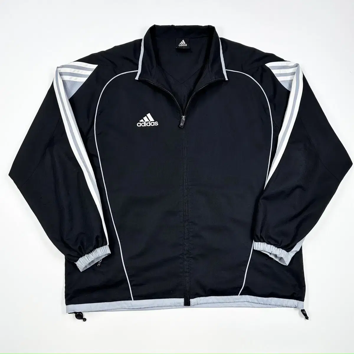 (2XL) 00s Adidas Old School Boxy Fit Windbreaker