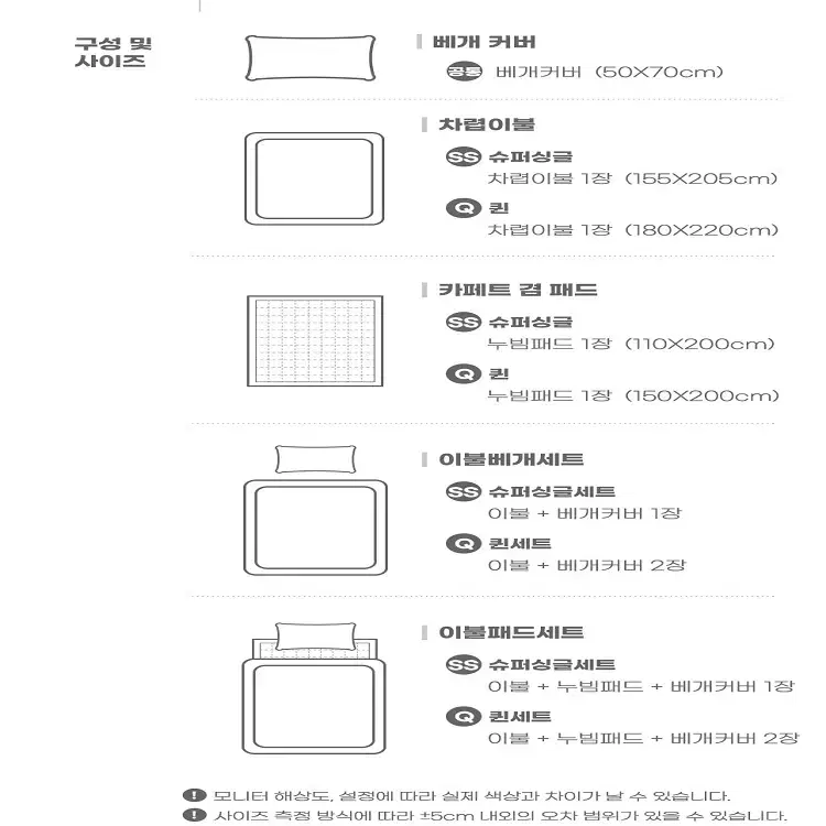 [무료배송]국산 먼지없는 진드기방지 알러지케어 이불 사계절 차렵이불 패드