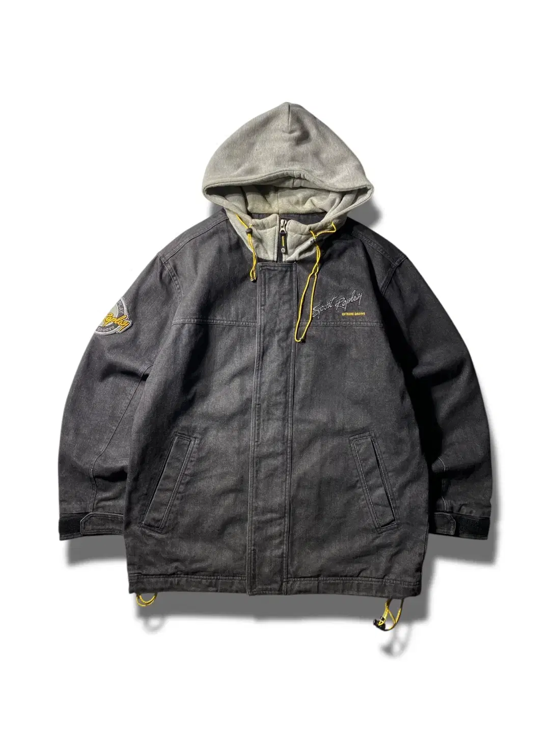 [100-103] 90-00s Sports Replay Oldschool Denim Hooded Jacket