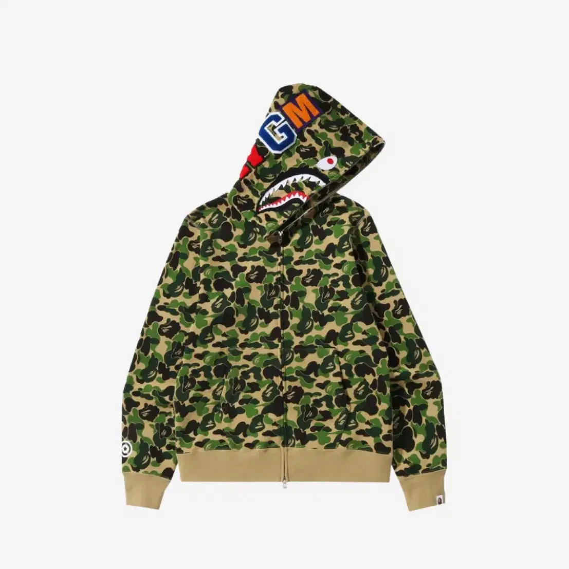 베이프 후드BAPE ABC Camo Shark Full Zip Hoodi