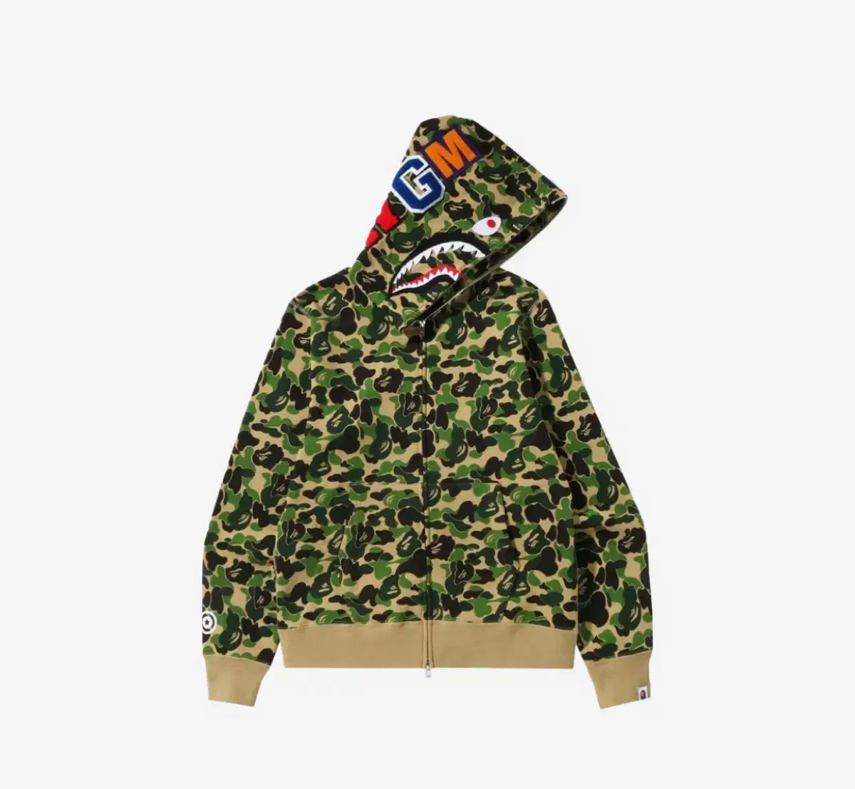 Vape HoodiesBAPE ABC Camo Shark Full Zip Hoodi