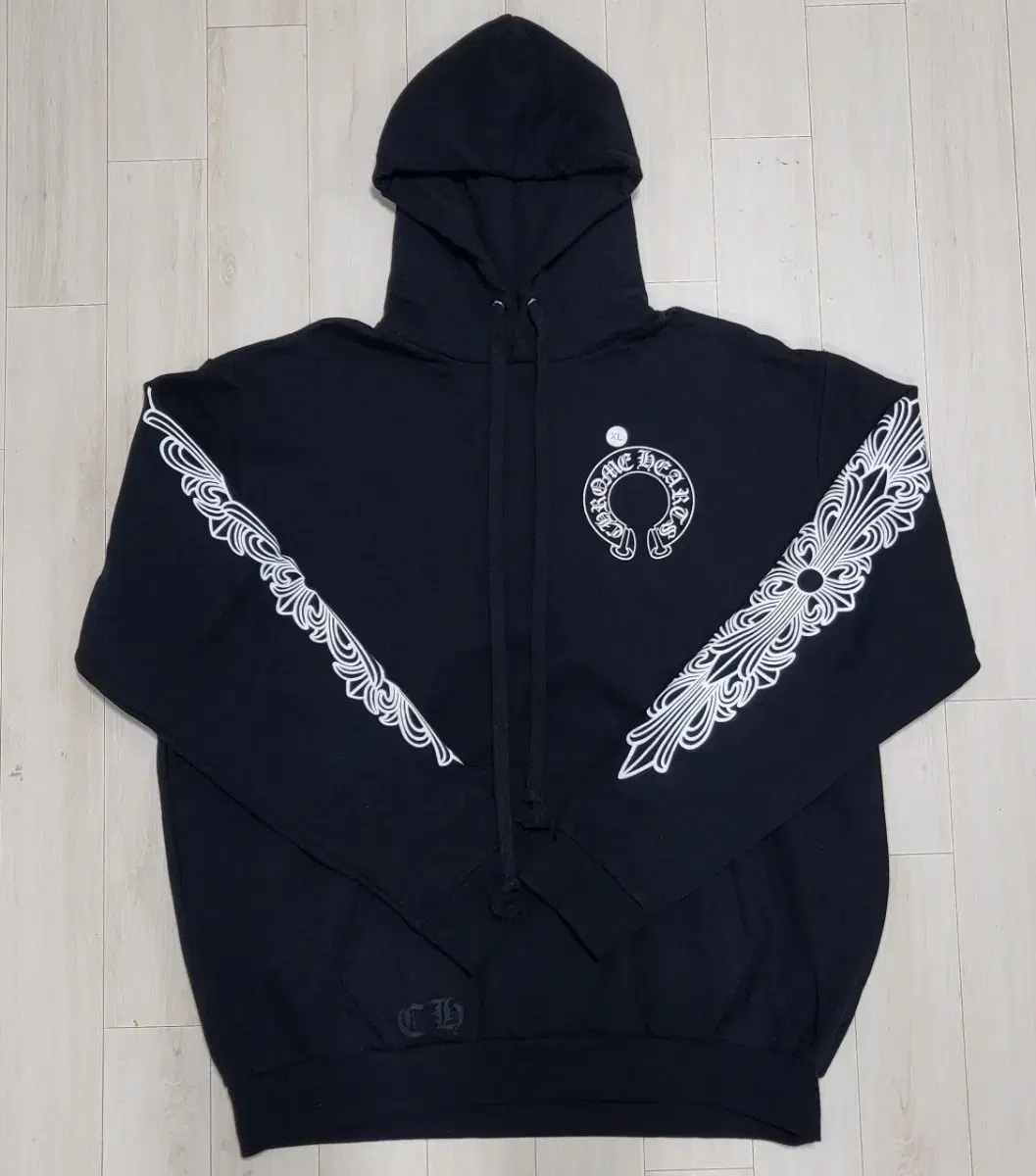 Chromehearts Horseshoe Floral Fleece Hoodie XL