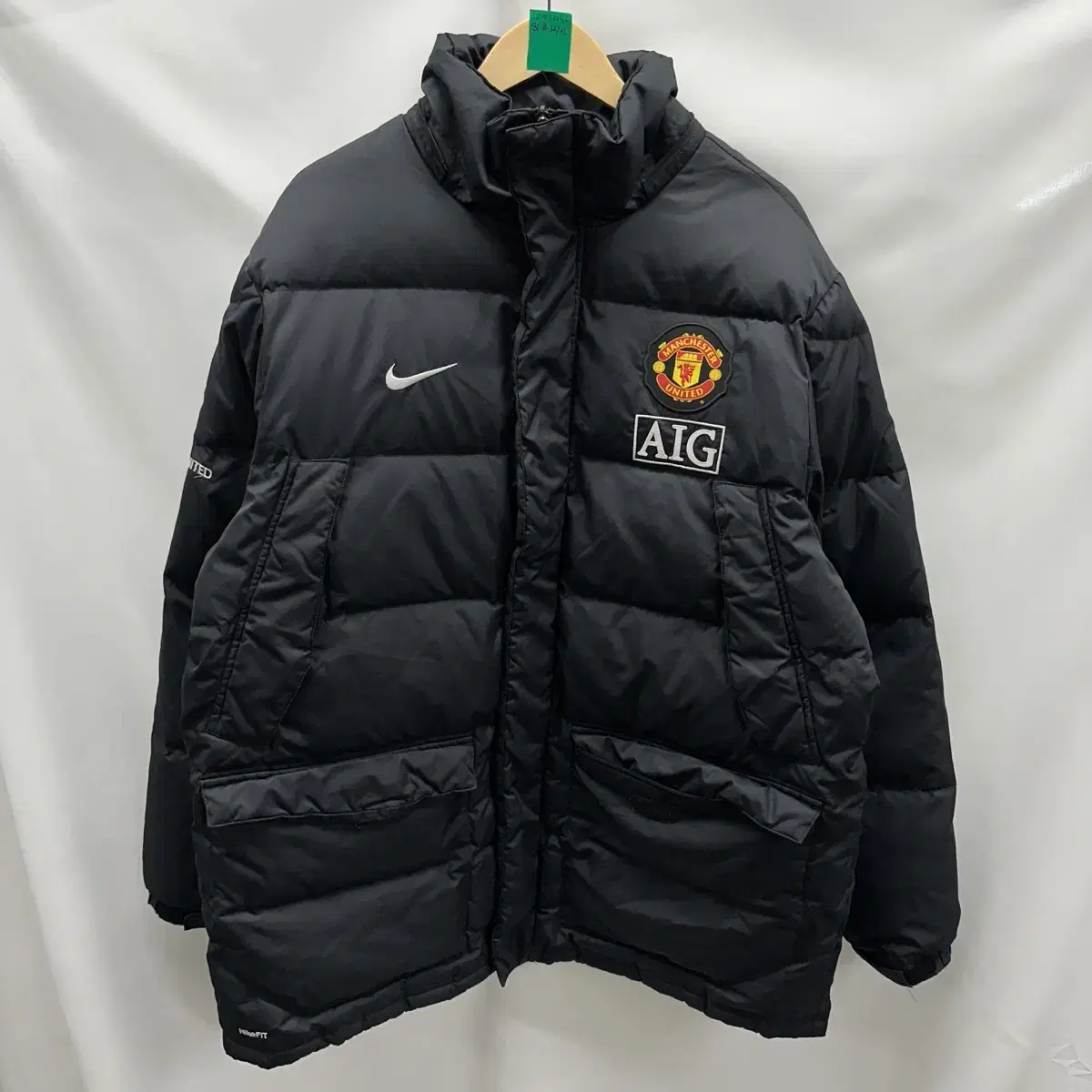 [Authentic/110] Nike Man U AIG Black Duck Down Padding