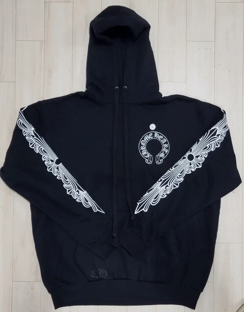 Chromehearts Horseshoe Floral Fleece Hoodie L