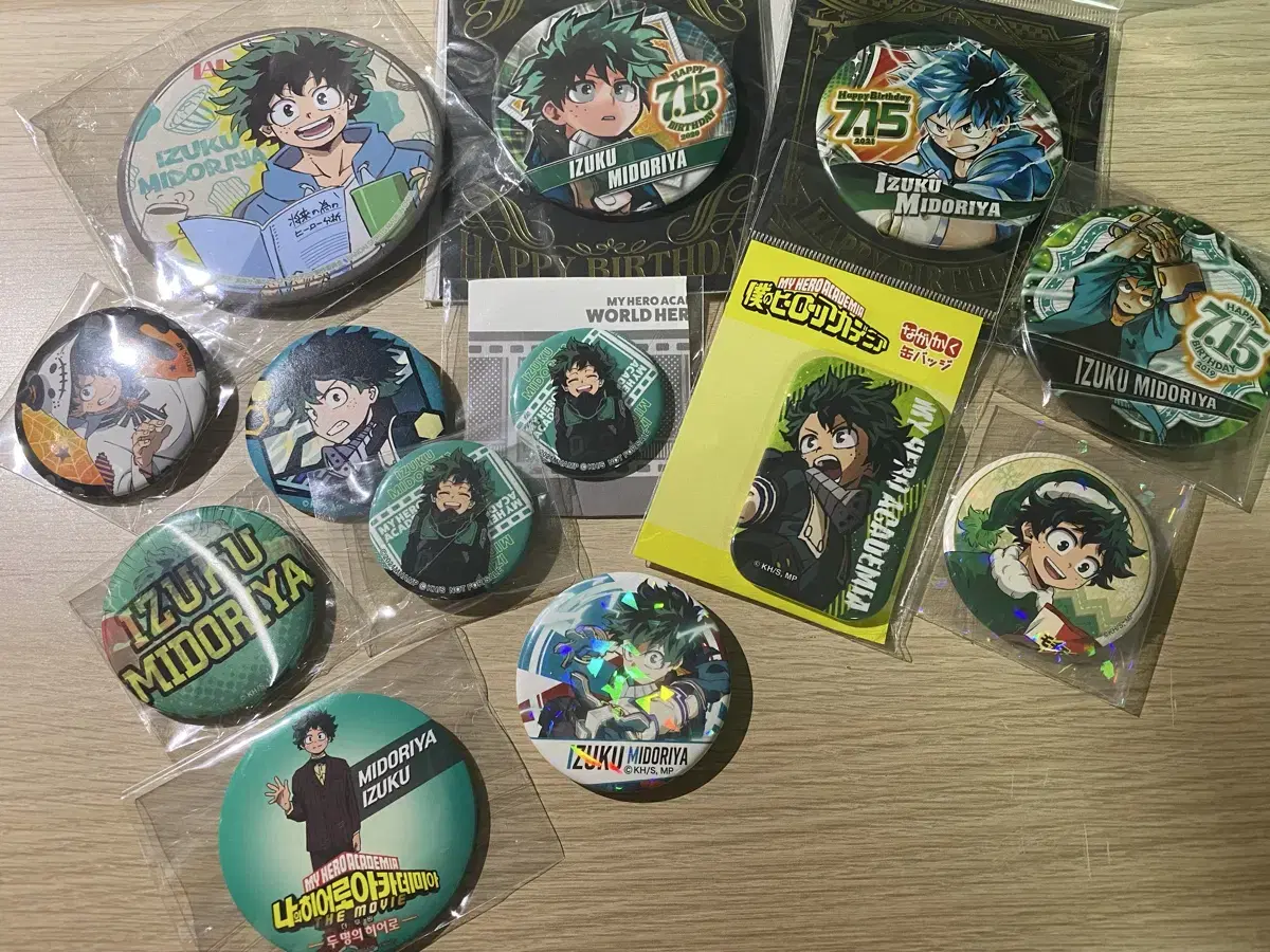 [Hiroaka/Nahia] Izuku Midoriya Badge/Birthday/Christmas/Theatrical Version