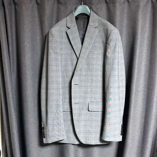 [L] Gentleman's Standard Blazer, Glencheck, Medium Gray